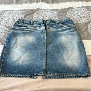 NY Jeans Classic Blue Denim Skirt - Women's Jean Skirt